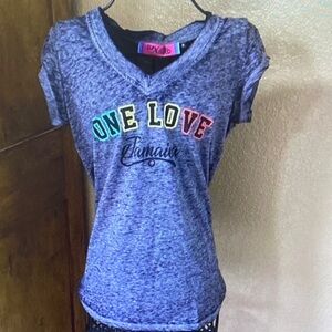Gray Sun Kissed Top